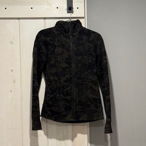 Lululemon Hooded Scuba Camouflage Zip-Up Jacket